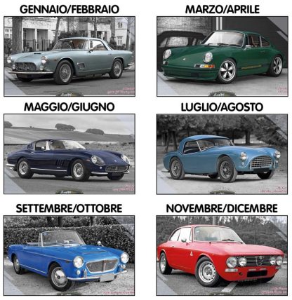 Calendario illustrato Auto d'Epoca 2024 D3490